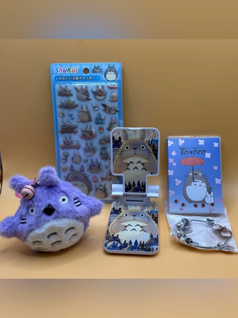 My Neighbor Totoro Stationary set Studio Ghibli Notebook KeyChain Pen Phonestand